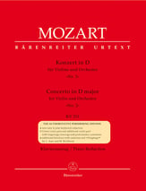 CONCERTO IN D MAJOR VLN/PIANO cover